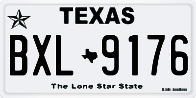 TX license plate BXL9176