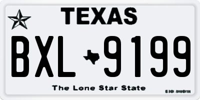 TX license plate BXL9199