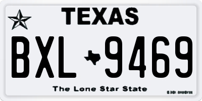 TX license plate BXL9469