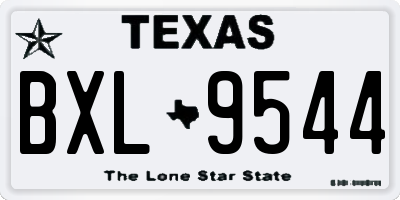 TX license plate BXL9544