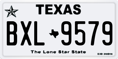 TX license plate BXL9579