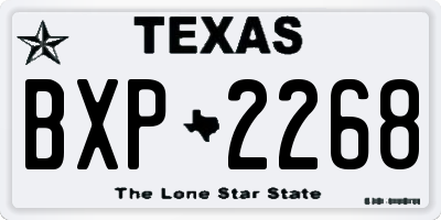 TX license plate BXP2268