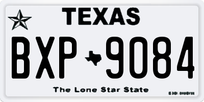 TX license plate BXP9084
