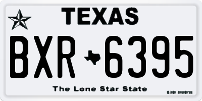 TX license plate BXR6395