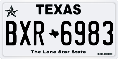 TX license plate BXR6983