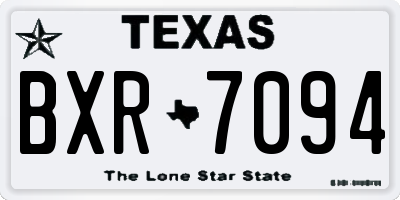 TX license plate BXR7094
