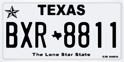 TX license plate BXR8811