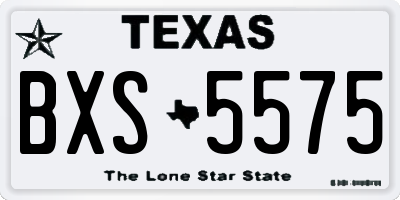 TX license plate BXS5575