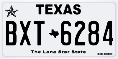 TX license plate BXT6284