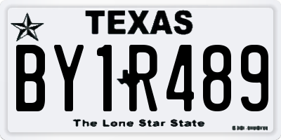 TX license plate BY1R489