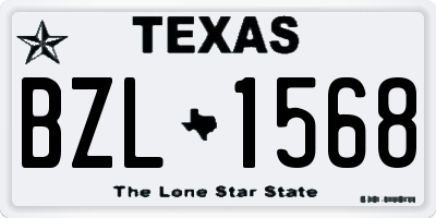 TX license plate BZL1568
