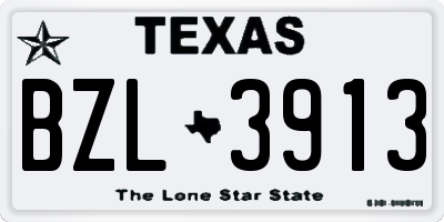 TX license plate BZL3913