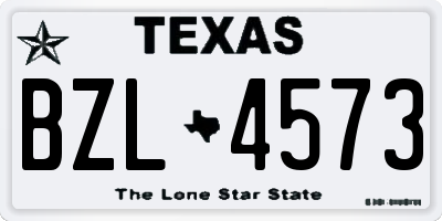 TX license plate BZL4573