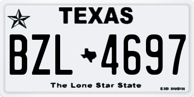 TX license plate BZL4697