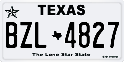 TX license plate BZL4827