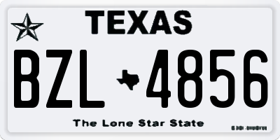 TX license plate BZL4856