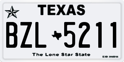 TX license plate BZL5211