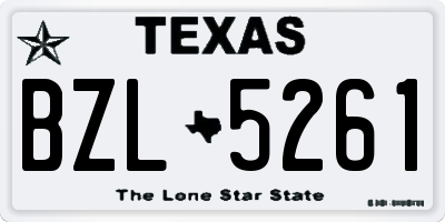 TX license plate BZL5261
