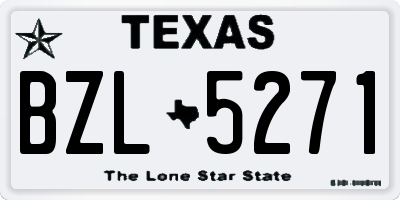 TX license plate BZL5271