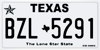 TX license plate BZL5291