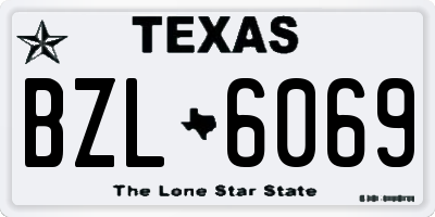 TX license plate BZL6069