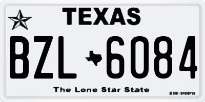 TX license plate BZL6084