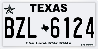TX license plate BZL6124