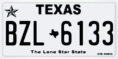 TX license plate BZL6133
