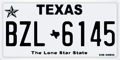 TX license plate BZL6145