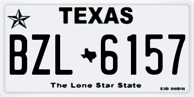 TX license plate BZL6157