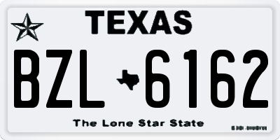 TX license plate BZL6162