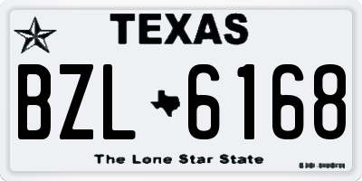 TX license plate BZL6168