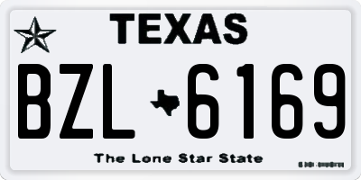 TX license plate BZL6169