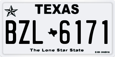 TX license plate BZL6171