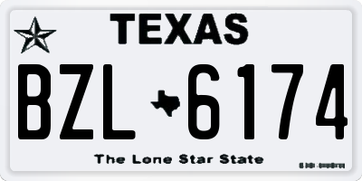 TX license plate BZL6174