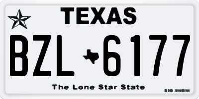TX license plate BZL6177
