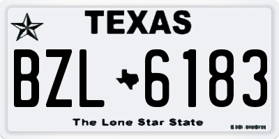 TX license plate BZL6183