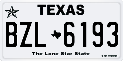 TX license plate BZL6193