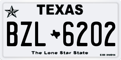 TX license plate BZL6202