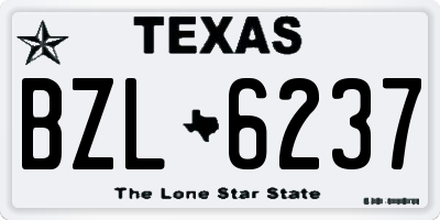 TX license plate BZL6237