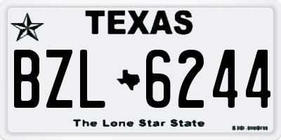 TX license plate BZL6244