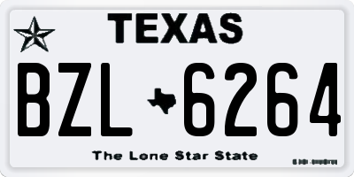 TX license plate BZL6264