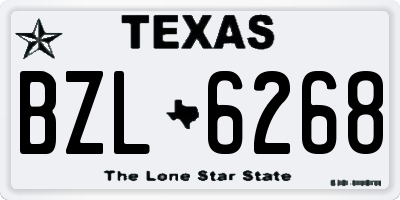 TX license plate BZL6268