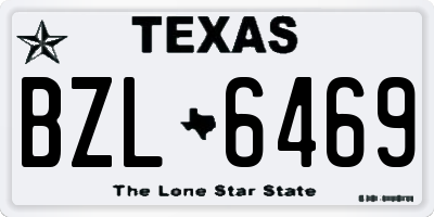 TX license plate BZL6469