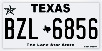 TX license plate BZL6856