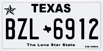 TX license plate BZL6912