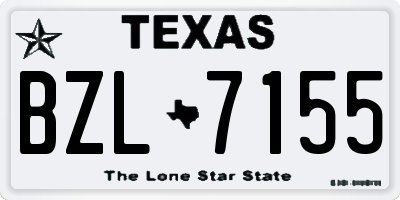 TX license plate BZL7155