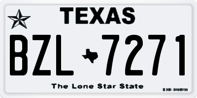 TX license plate BZL7271