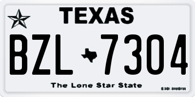 TX license plate BZL7304