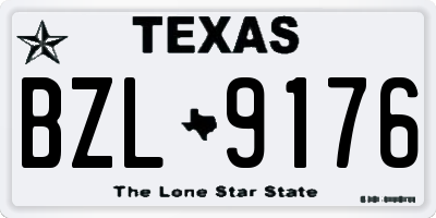 TX license plate BZL9176